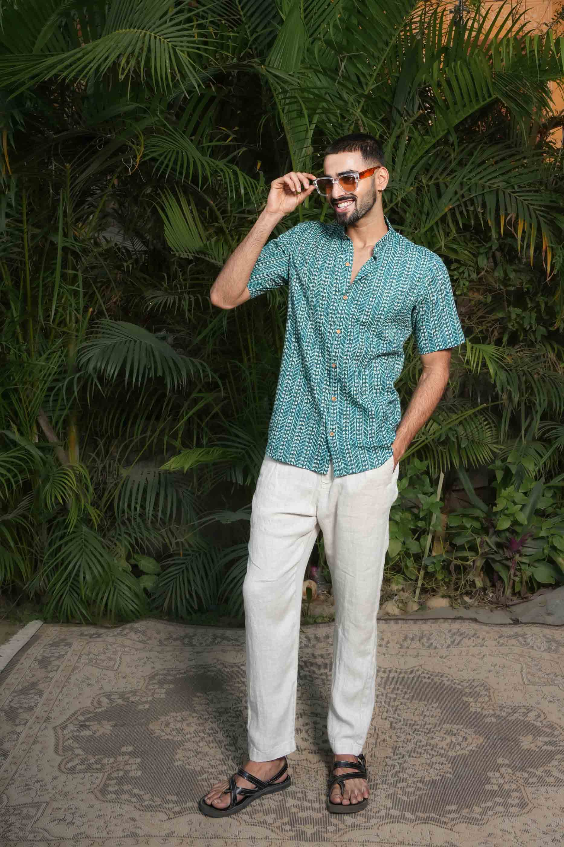 Blue Cotton Shirt